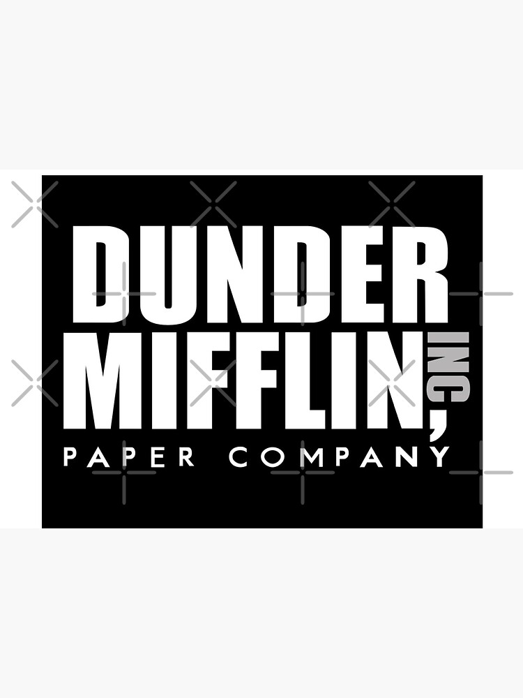 The Office - Dunder Mifflin Paper Company Logo - Black | Photographic Print