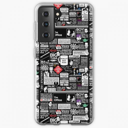Wise Words From The Office - The Office Quotes Samsung Galaxy Soft Case RB1801 product Offical The Office Merch