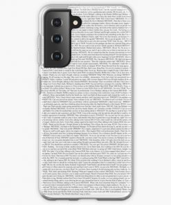 The Office pilot episode script (us) Samsung Galaxy Soft Case RB1801 product Offical The Office Merch