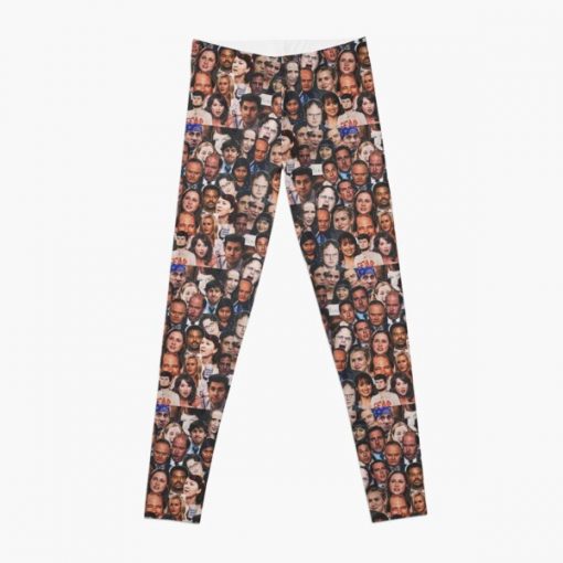 The Office Faces Collage Leggings RB1801 product Offical The Office Merch