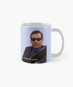 michael scott, the office - it's britney, bitch Classic Mug RB1801 product Offical The Office Merch