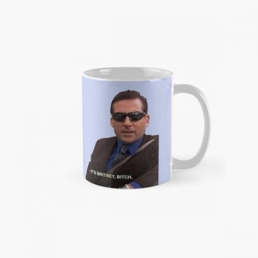 michael scott, the office - it's britney, bitch Classic Mug RB1801 product Offical The Office Merch