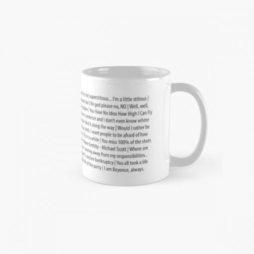 The office - Michael Scott quotes Classic Mug RB1801 product Offical The Office Merch