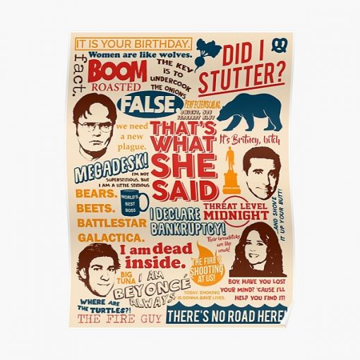 All the Best Quotes from The Office - "That's What She Said"! Poster RB1801 product Offical The Office Merch