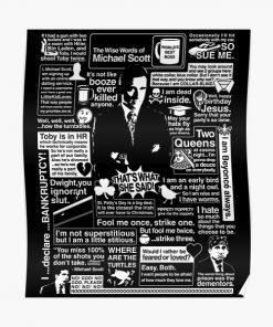 The Wise Words of Michael Scott Poster RB1801 product Offical The Office Merch