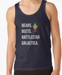 Bears. Beets. Battlestar Galactica. - The Office Tank Top RB1801 product Offical The Office Merch