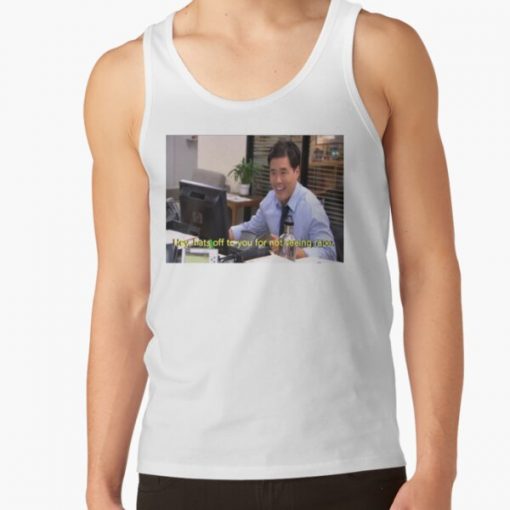 The Office Asian Jim not see race Tank Top RB1801 product Offical The Office Merch