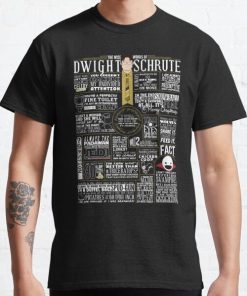 The Wise Words of Dwight Schrute (Dark Tee) Classic T-Shirt RB1801 product Offical The Office Merch