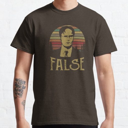 The Office Dwight Schrute False Vintage Graphic Classic T-Shirt