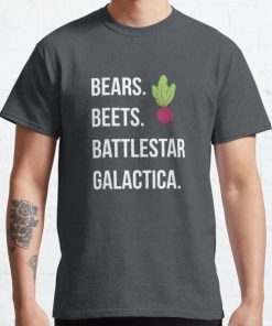 Bears. Beets. Battlestar Galactica. - The Office Classic T-Shirt RB1801 product Offical The Office Merch