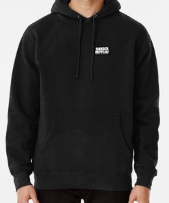 The Office Dundler Mifflin Paper Company Logo White on Black Pullover Hoodie RB1801 product Offical The Office Merch