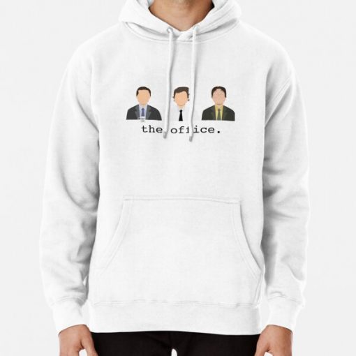 Jim, Dwight, Michael- The Office Pullover Hoodie RB1801 product Offical The Office Merch