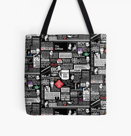 Wise Words From The Office - The Office Quotes All Over Print Tote Bag RB1801 product Offical The Office Merch
