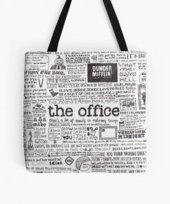 A Visual Representation of the Office All Over Print Tote Bag RB1801 product Offical The Office Merch
