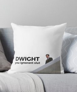 Dwight, You Ignorant Slut - The Office (U.S.) Throw Pillow RB1801 product Offical The Office Merch