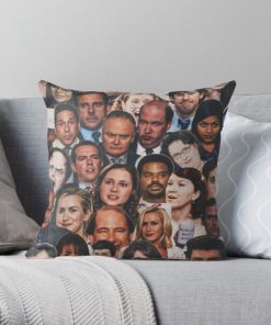 The Office Collage  Throw Pillow RB1801 product Offical The Office Merch