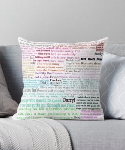 The Office Quotes Throw Pillow RB1801 product Offical The Office Merch