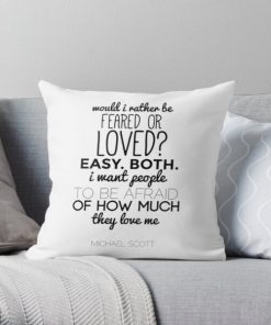 Michael Scott Quote - The Office US Throw Pillow RB1801 product Offical The Office Merch