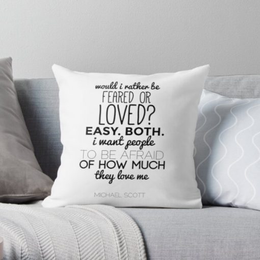 Michael Scott Quote - The Office US Throw Pillow RB1801 product Offical The Office Merch
