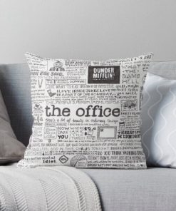 A Visual Representation of the Office Throw Pillow RB1801 product Offical The Office Merch