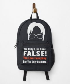 YOLO? FALSE! Dwight Shrute - The Office Backpack RB1801 product Offical The Office Merch