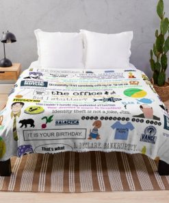 The office collage Throw Blanket RB1801 product Offical The Office Merch