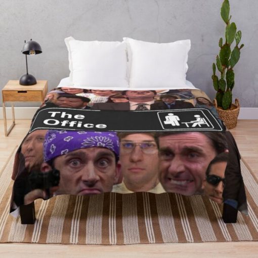 The Office Collage Throw Blanket RB1801 product Offical The Office Merch