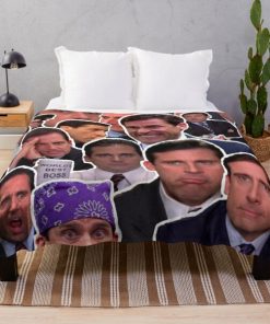 Michael Scott - The Office Collage Throw Blanket RB1801 product Offical The Office Merch