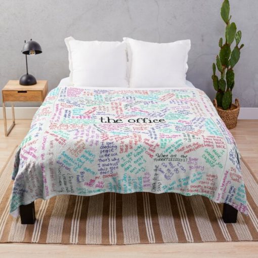 Quotes of The Office Throw Blanket RB1801 product Offical The Office Merch