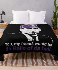 Prison Mike - Da Belle of Da Ball Throw Blanket RB1801 product Offical The Office Merch