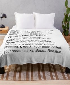 Boom Roasted - The Office Throw Blanket RB1801 product Offical The Office Merch