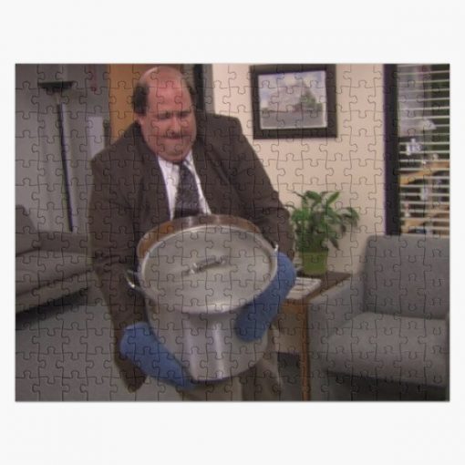 Kevin Malone Holding the Chili Jigsaw Puzzle RB1801 product Offical The Office Merch