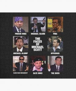 The Office T-ShirtThe Faces of Michael Scott - The Office  Jigsaw Puzzle RB1801 product Offical The Office Merch