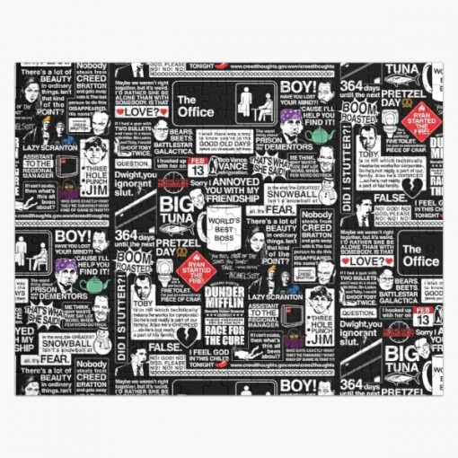 Wise Words From The Office - The Office Quotes Jigsaw Puzzle RB1801 product Offical The Office Merch