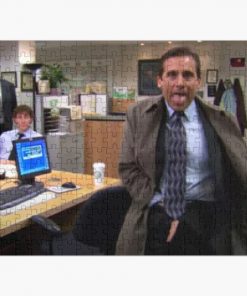 Michael Scott Flashing The Office Jigsaw Puzzle RB1801 product Offical The Office Merch