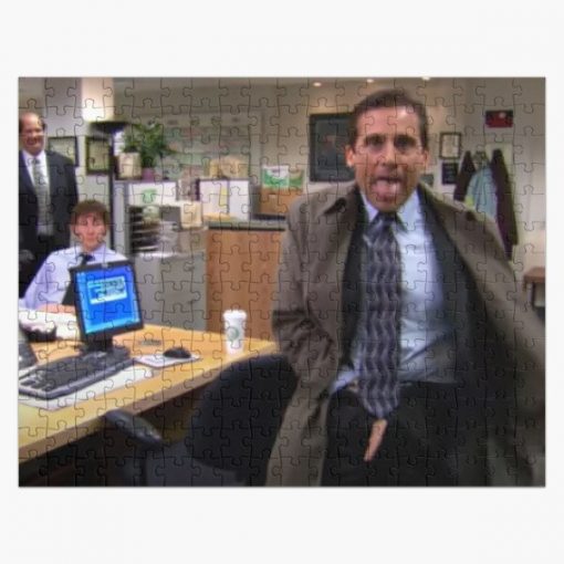 Michael Scott Flashing The Office Jigsaw Puzzle RB1801 product Offical The Office Merch