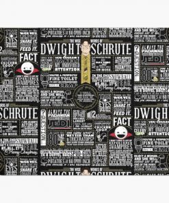 The Wise Words of Dwight Schrute (Dark Tee) Jigsaw Puzzle RB1801 product Offical The Office Merch