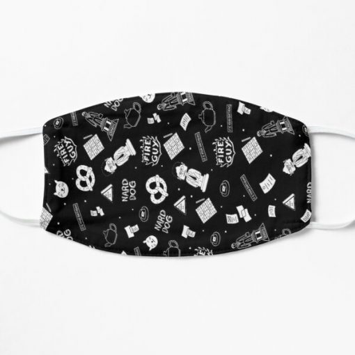 The Office Pattern Flat Mask RB1801 product Offical The Office Merch