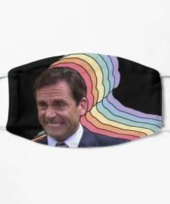 nervous Michael Scott - The Office Flat Mask RB1801 product Offical The Office Merch