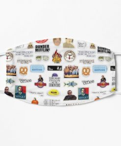 the office sticker pack Flat Mask RB1801 product Offical The Office Merch