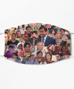 The Office Collage Flat Mask RB1801 product Offical The Office Merch